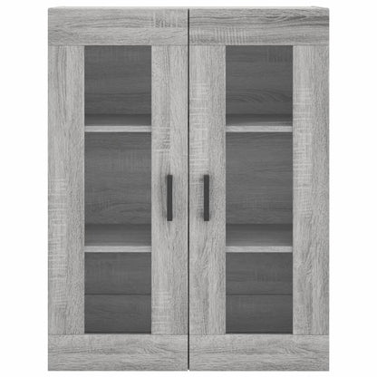 Highboard Grey Sonoma 69,5x34x180 cm Engineered Wood
