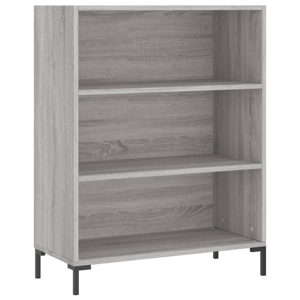 Highboard Grey Sonoma 69,5x34x180 cm Engineered Wood