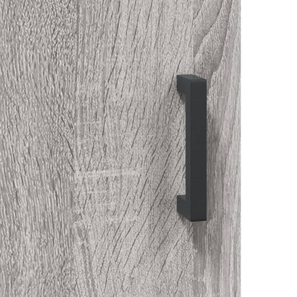 Highboard Grey Sonoma 69,5x34x180 cm Engineered Wood