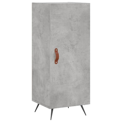 Highboard Concrete Grey 34.5x34x180 cm Engineered Wood