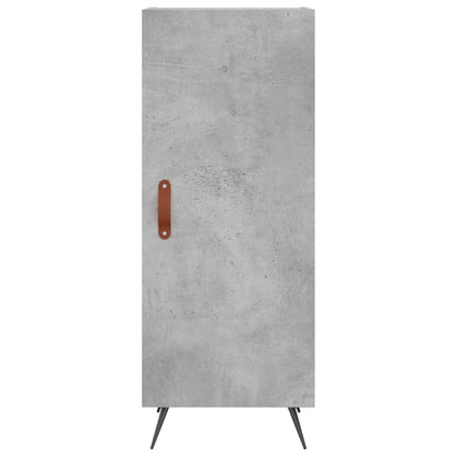 Highboard Concrete Grey 34.5x34x180 cm Engineered Wood