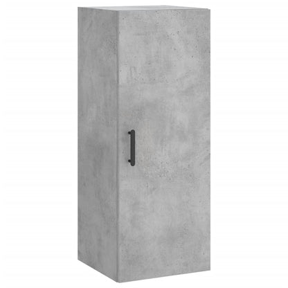 Highboard Concrete Grey 34.5x34x180 cm Engineered Wood