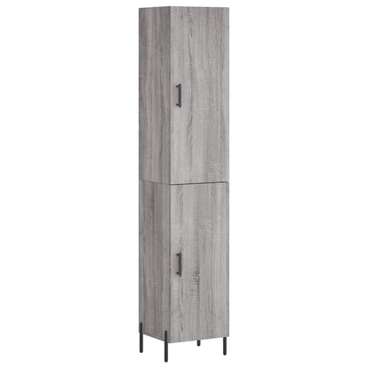 Highboard Grey Sonoma 34,5x34x180 cm Engineered Wood