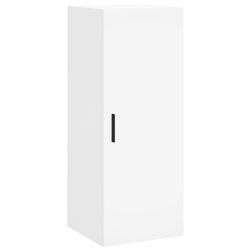 Highboard White 34.5x34x180 cm Engineered Wood