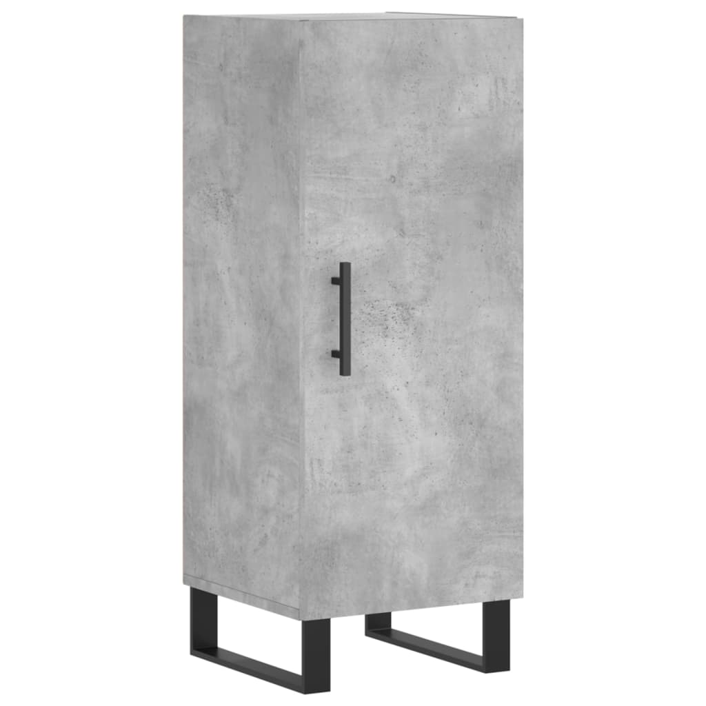 Highboard Concrete Grey 34,5x34x180 cm Engineered Wood