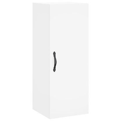 Highboard White 34,5x34x180 cm Engineered Wood