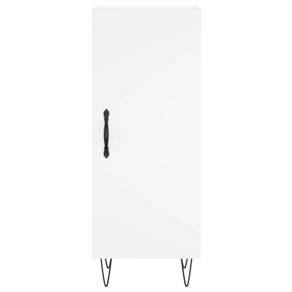 Highboard White 34,5x34x180 cm Engineered Wood