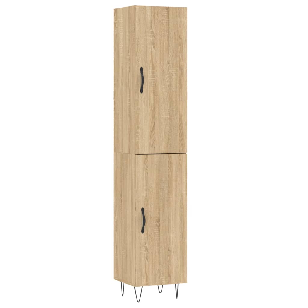 Highboard Sonoma Oak 34.5x34x180 cm Engineered Wood