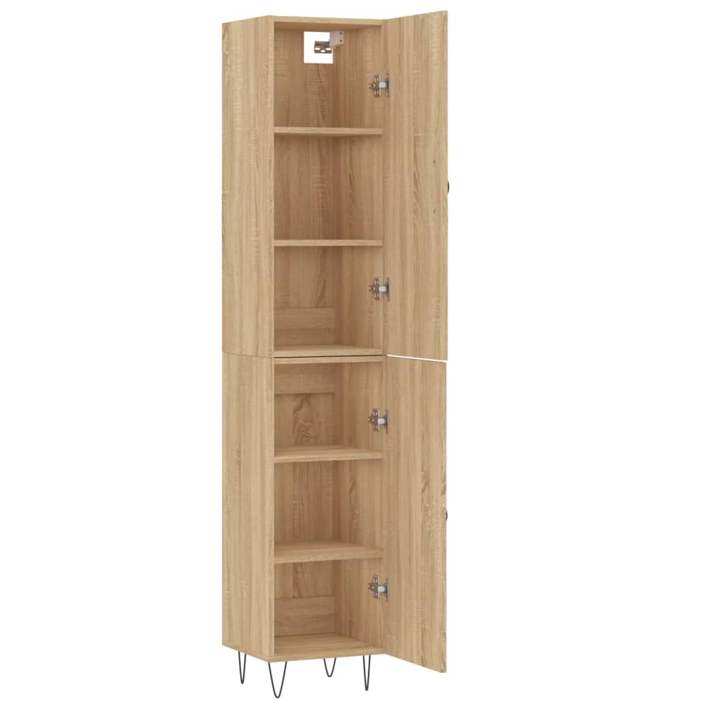 Highboard Sonoma Oak 34.5x34x180 cm Engineered Wood
