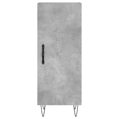 Highboard Concrete Grey 34.5x34x180 cm Engineered Wood