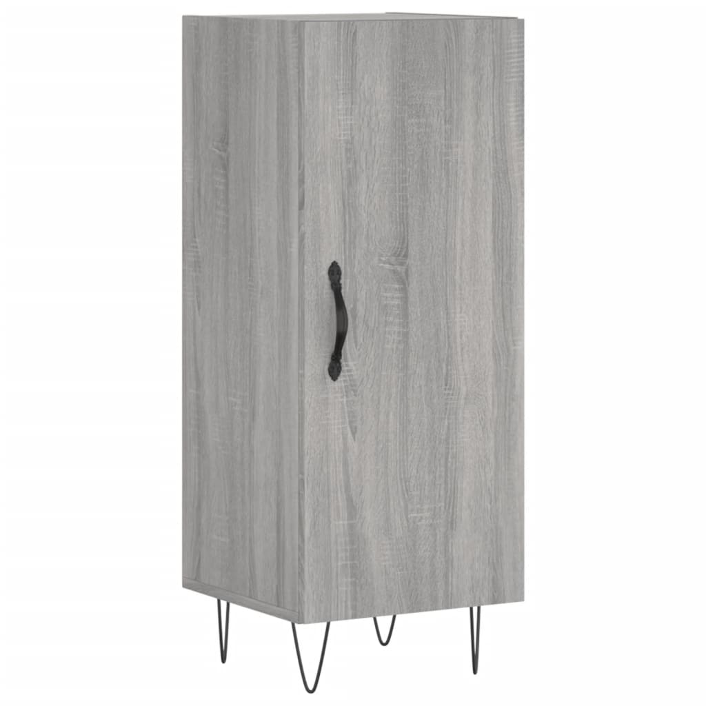 Highboard Grey Sonoma 34.5x34x180 cm Engineered Wood
