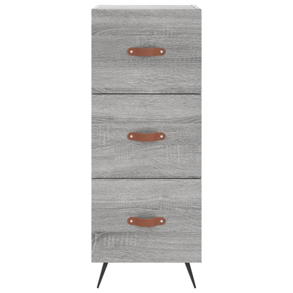 Highboard Grey Sonoma 34.5x34x180 cm Engineered Wood