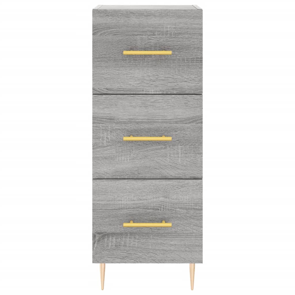 Highboard Grey Sonoma 34,5x34x180 cm Engineered Wood