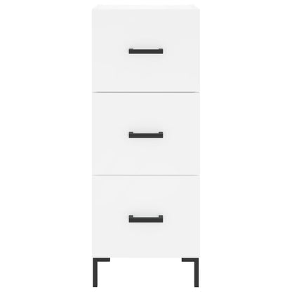 Highboard White 34.5x34x180 cm Engineered Wood