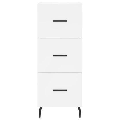 Highboard White 34.5x34x180 cm Engineered Wood