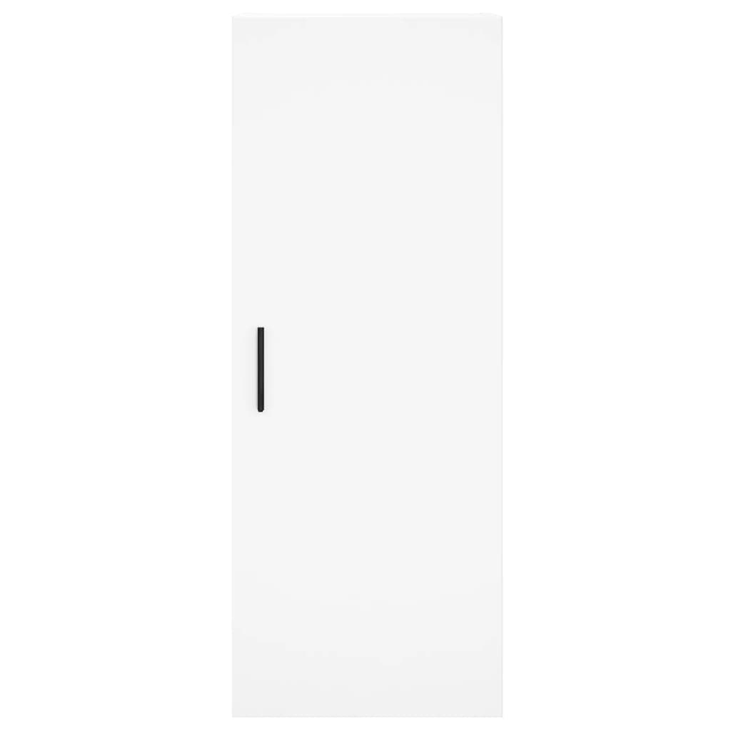 Highboard White 34.5x34x180 cm Engineered Wood