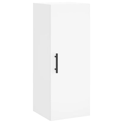 Highboard White 34,5x34x180 cm Engineered Wood