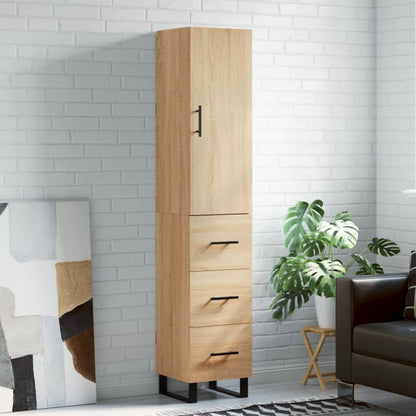 Highboard Sonoma Oak 34,5x34x180 cm Engineered Wood