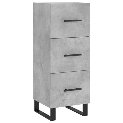 Highboard Concrete Grey 34,5x34x180 cm Engineered Wood