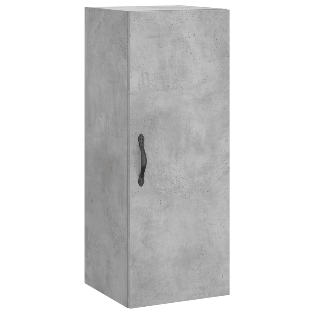Highboard Concrete Grey 34.5x34x180 cm Engineered Wood