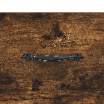 Highboard Smoked Oak 34,5x34x180 cm Engineered Wood