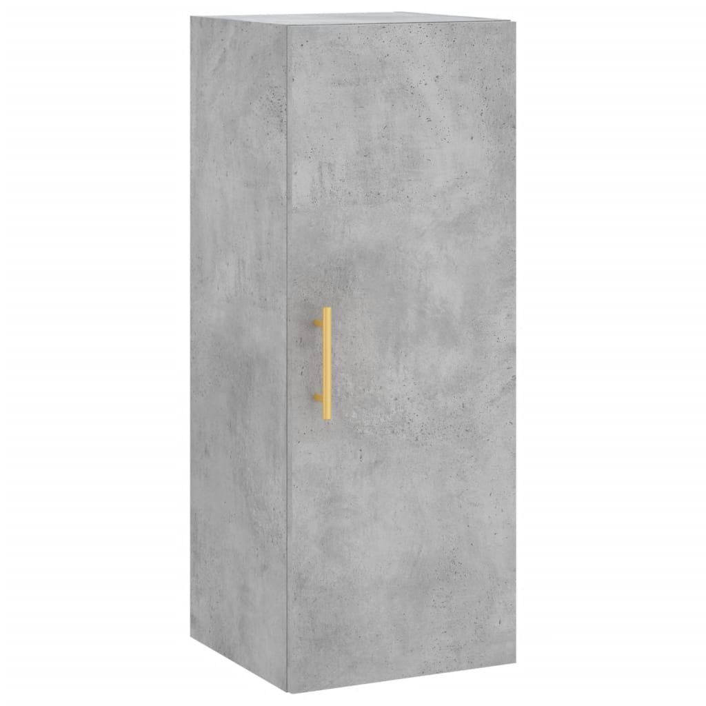 Highboard Concrete Grey 34,5x34x180 cm Engineered Wood