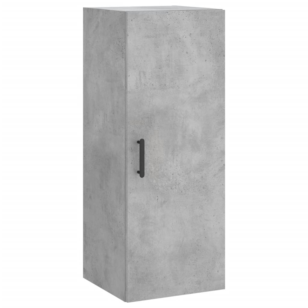 Highboard Concrete Grey 34.5x34x180 cm Engineered Wood