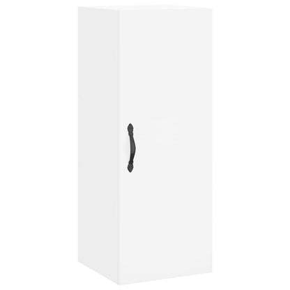 Highboard White 34,5x34x180 cm Engineered Wood