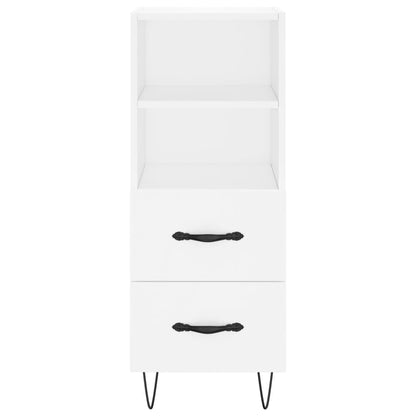Highboard White 34,5x34x180 cm Engineered Wood