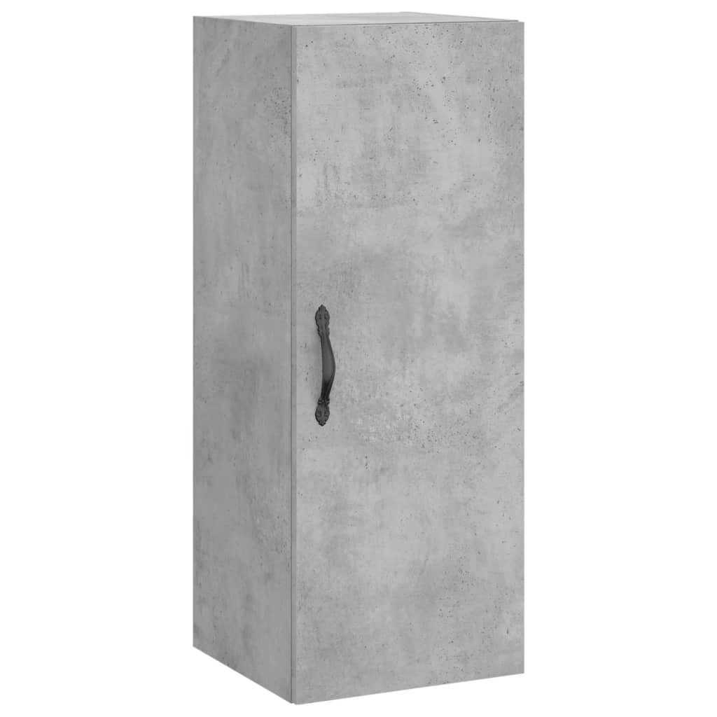 Highboard Concrete Grey 34.5x34x180 cm Engineered Wood