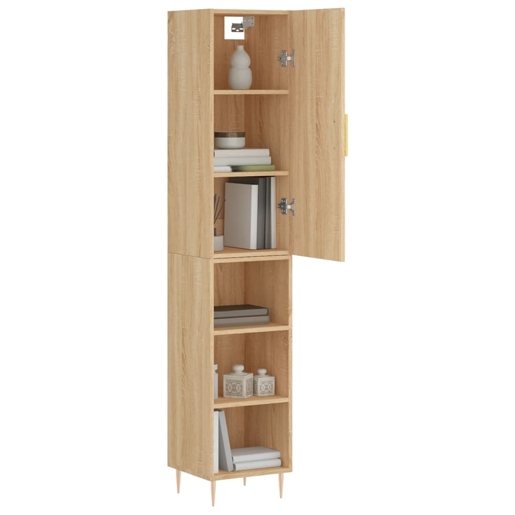 Highboard Sonoma Oak 34.5x34x180 cm Engineered Wood