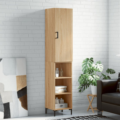 Highboard Sonoma Oak 34.5x34x180 cm Engineered Wood