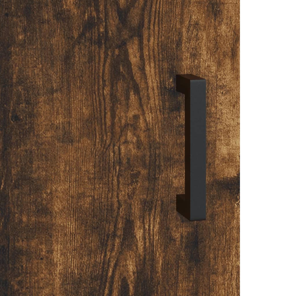 Highboard Smoked Oak 34.5x34x180 cm Engineered Wood