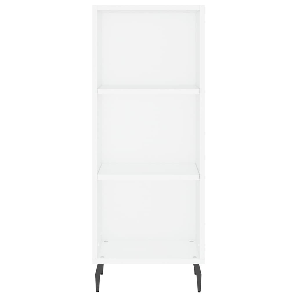 Highboard White 34.5x34x180 cm Engineered Wood