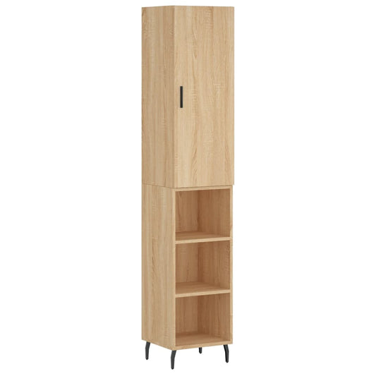 Highboard Sonoma Oak 34,5x34x180 cm Engineered Wood