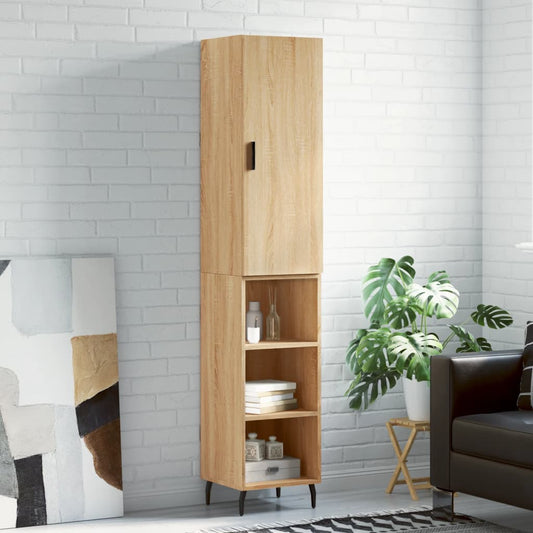 Highboard Sonoma Oak 34,5x34x180 cm Engineered Wood