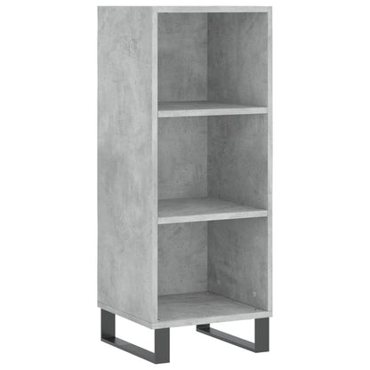 Highboard Concrete Grey 34.5x34x180 cm Engineered Wood
