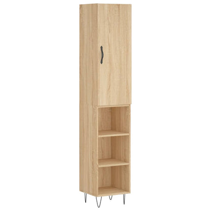 Highboard Sonoma Oak 34.5x34x180 cm Engineered Wood