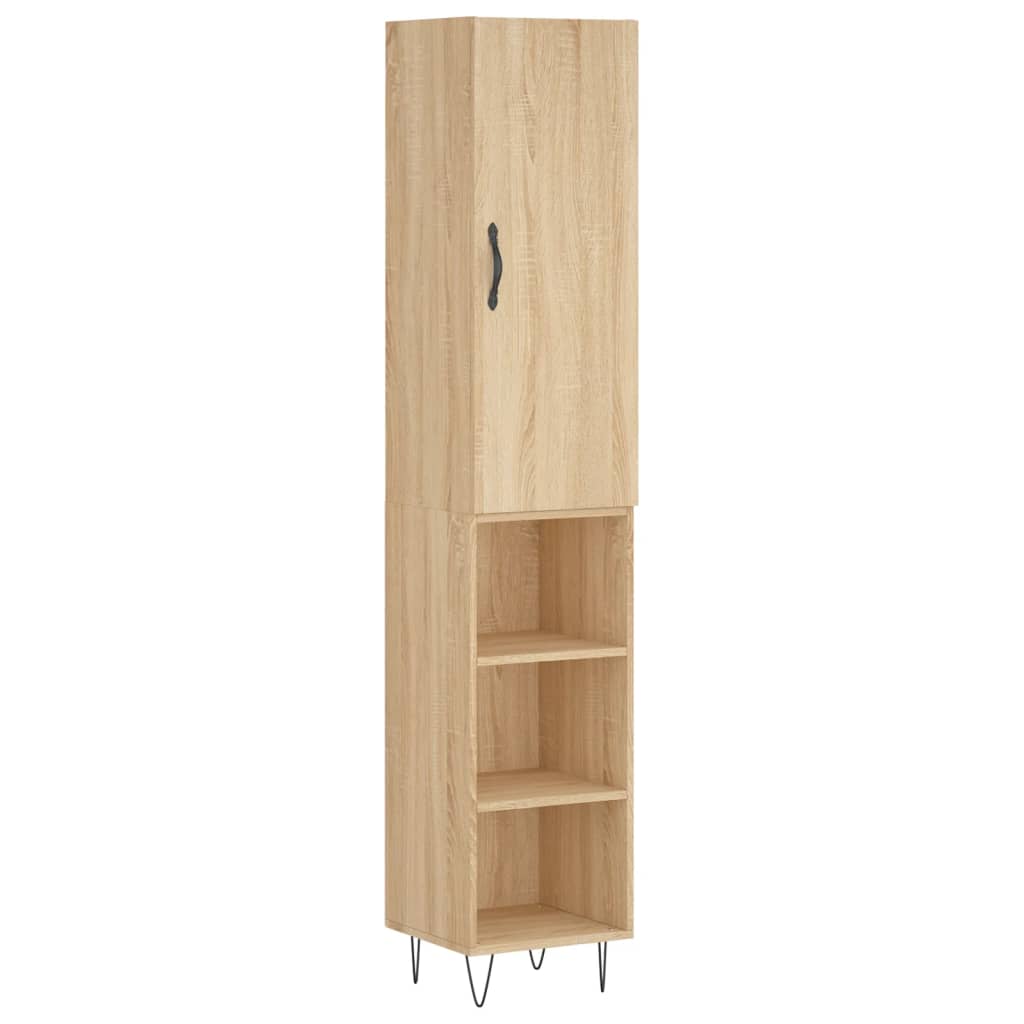 Highboard Sonoma Oak 34,5x34x180 cm Engineered Wood