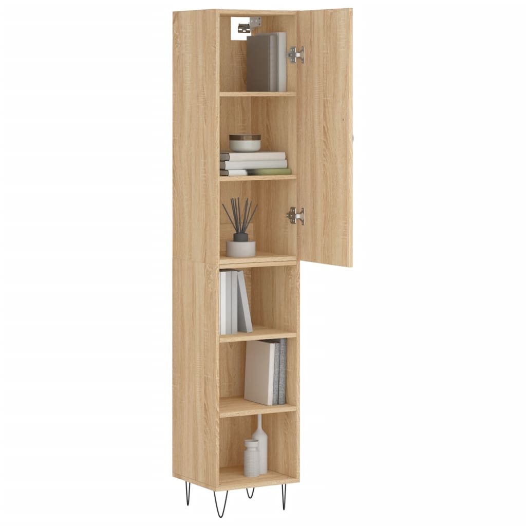 Highboard Sonoma Oak 34.5x34x180 cm Engineered Wood