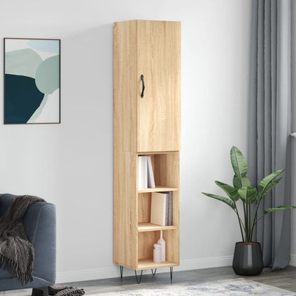 Highboard Sonoma Oak 34.5x34x180 cm Engineered Wood