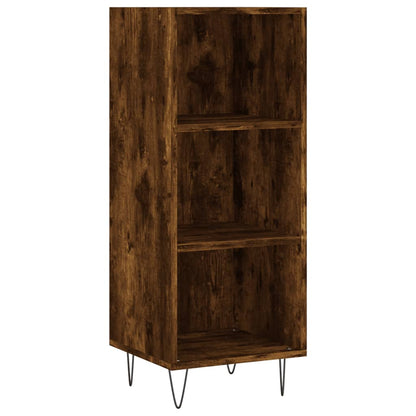 Highboard Smoked Oak 34,5x34x180 cm Engineered Wood