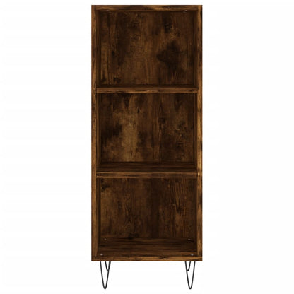 Highboard Smoked Oak 34,5x34x180 cm Engineered Wood