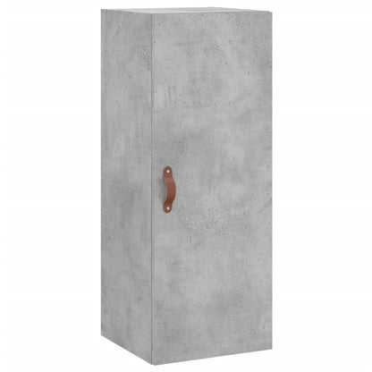 Highboard Concrete Grey 34.5x34x180 cm Engineered Wood