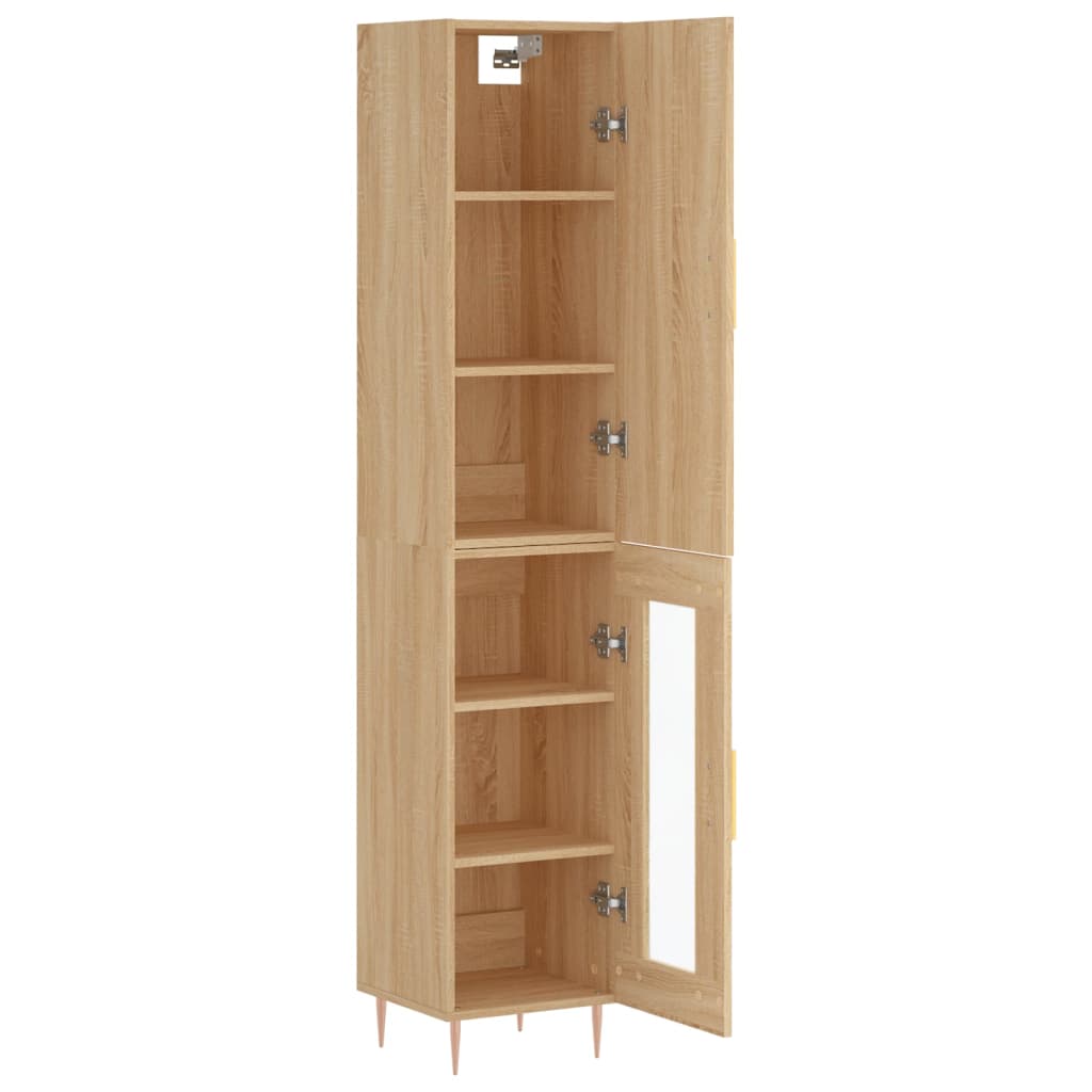 Highboard Sonoma Oak 34.5x34x180 cm Engineered Wood