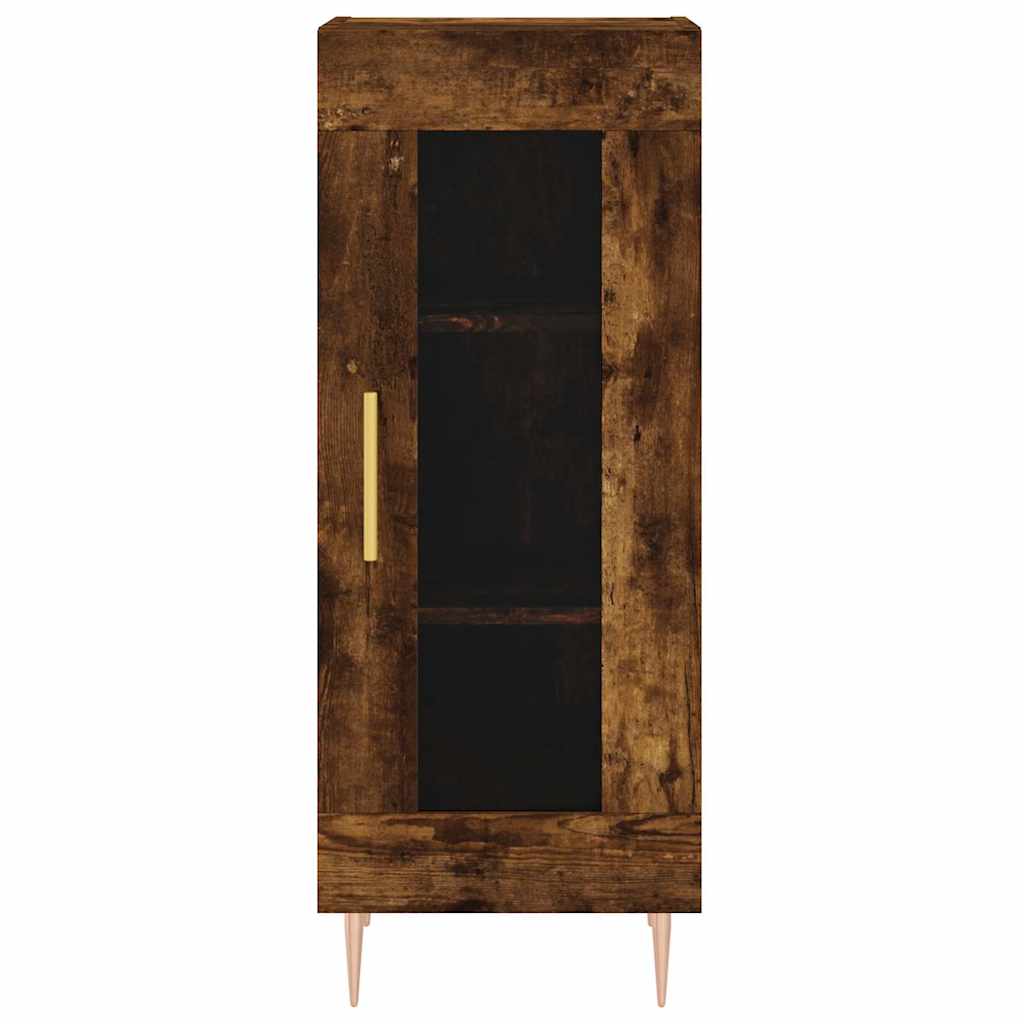 Highboard Smoked Oak 34.5x34x180 cm Engineered Wood