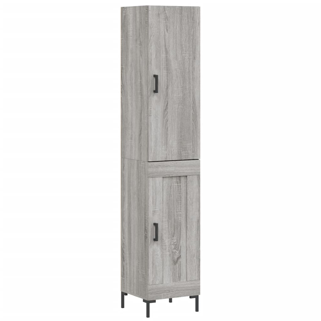 Highboard Grey Sonoma 34.5x34x180 cm Engineered Wood