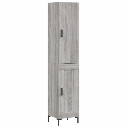 Highboard Grey Sonoma 34.5x34x180 cm Engineered Wood