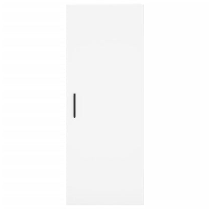 Highboard White 34.5x34x180 cm Engineered Wood