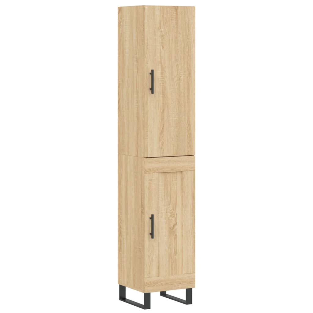 Highboard Sonoma Oak 34,5x34x180 cm Engineered Wood
